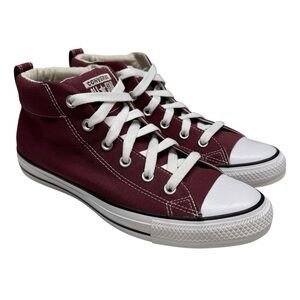 Converse All Star Street Mid Top Sneakers Shoes in Dark Sangria Womens 11 casual